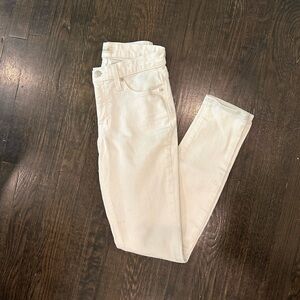 Madewell White High Rise Skinny Jeans